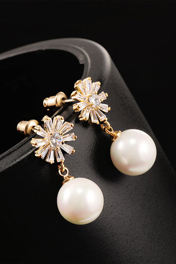 Fleurs Perles Boucles d’oreilles